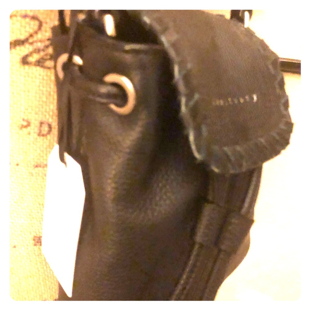 Black leather crossover